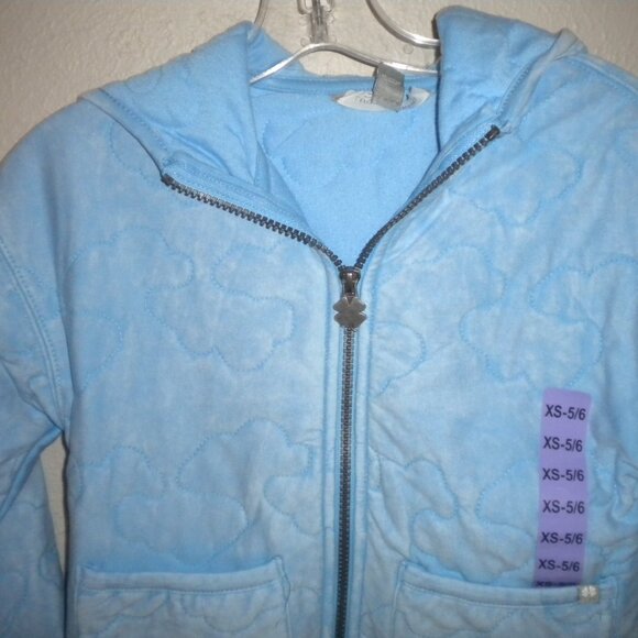 Lucky Brand Girls Size XS 5/6 Blue Bell Quilted  Zip Jacket NWT - Picture 4 of 6